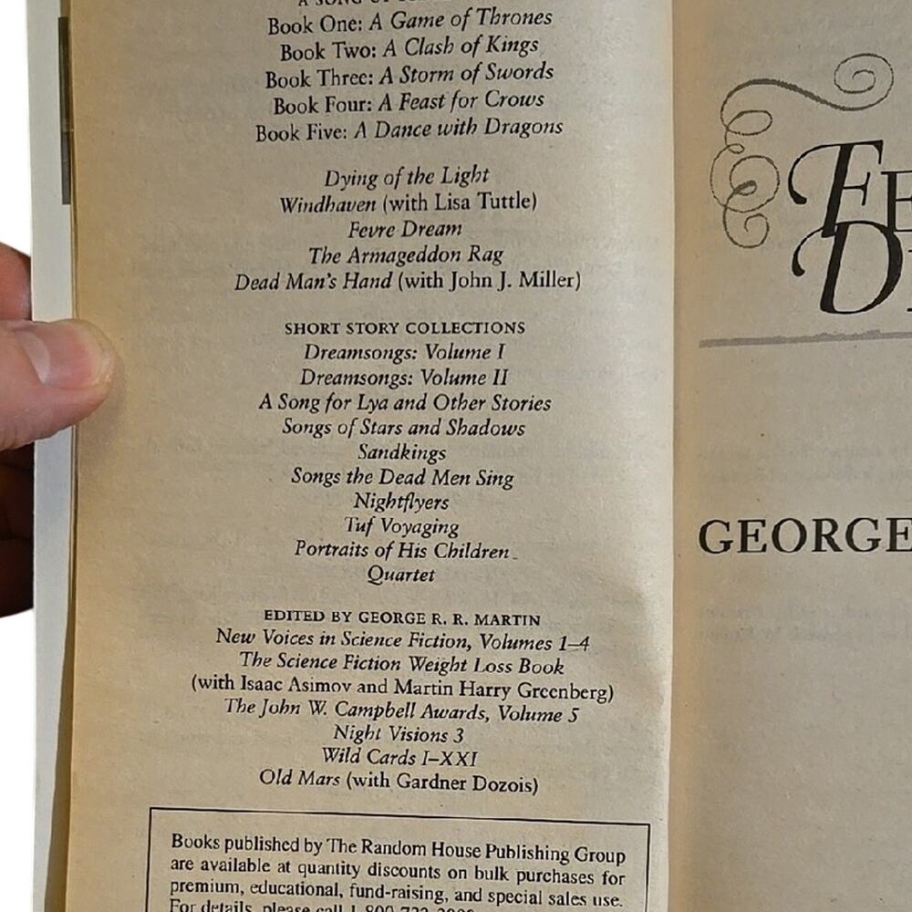 Fevre Dream by George R. R. Martin [B9] - Picture 5 of 6